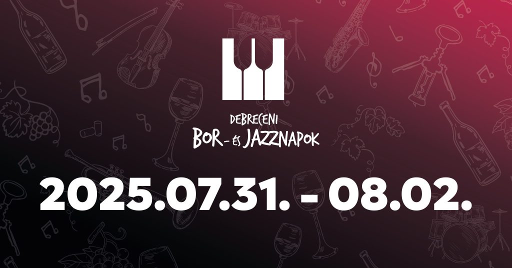 Debrecen Wine and Jazz Festival logo – Káldi Wine at the event